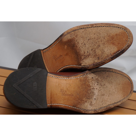 Allen Edmonds 9.5 C Hastings Chili Brown Mens Whole-Cut Dress Shoes main image 5